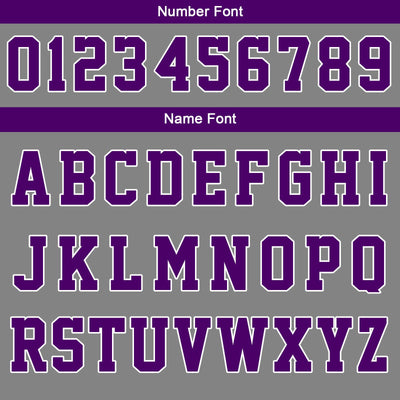 Custom Varsity Jacket Letterman jacket for Men, Women and Youth Grey Purple enthsush