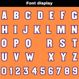 Custom Purple Orange Reversible Football Jersey Personalized Gradient Football Shirts for Men Printed Team Name Number Logo