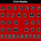 Custom Red Black Reversible Football Jersey Personalized Gradient Football Shirts for Men Printed Team Name Number Logo