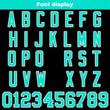 Custom Black White Teal Reversible Gradient Football Jersey Personalized Football Shirts for Men Women  Printed Team Name Number Logo