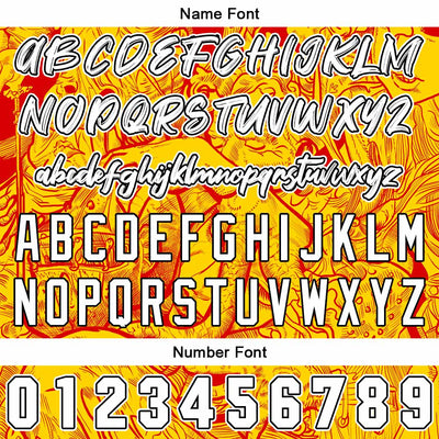 Custom Baseball Uniforms High-Quality for Adult Kids Optimized for Performance Witch-Yellow&Red enthsush