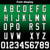 Custom Green Black Reversible Gradient Football Jersey Personalized Football Shirts for Men Women  Printed Team Name Number Logo