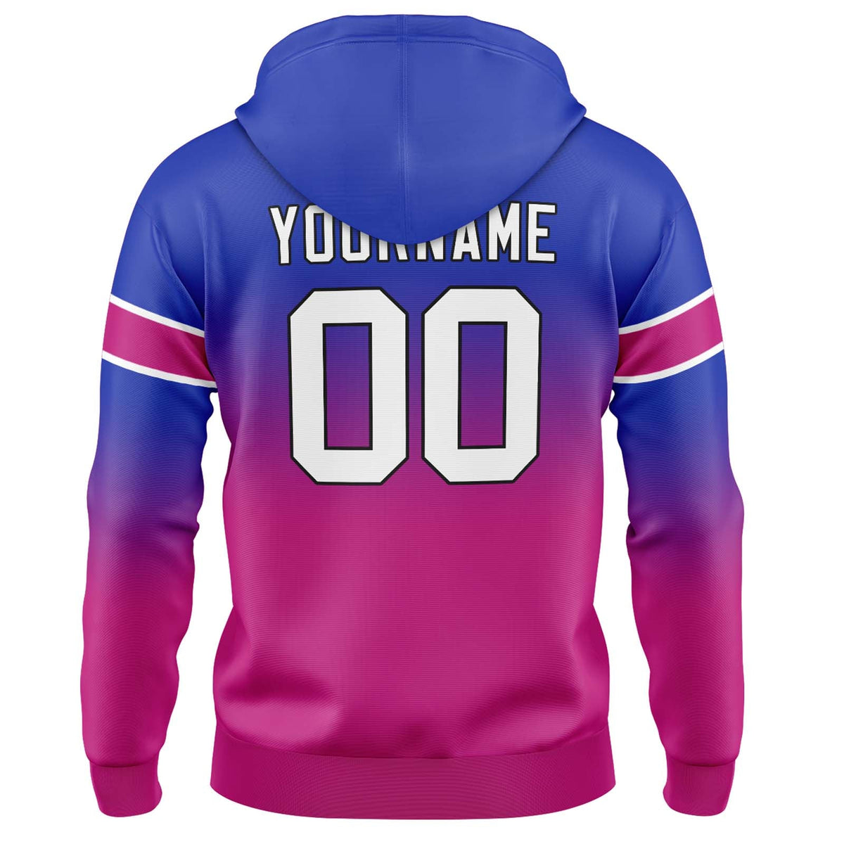 Custom Gradient Hoodie For Man Woman Girl Boy Print Your Logo Name Number Royal&Rose enthsush