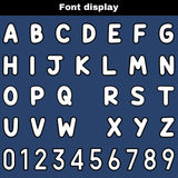 Custom Blue White Reversible Football Jersey Personalized Gradient Football Shirts for Men Printed Team Name Number Logo