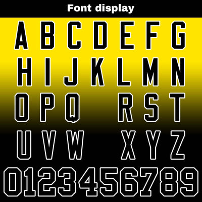 Custom Gradient Hoodie For Man Woman Girl Boy Print Your Logo Name Number Yellow&Black enthsush