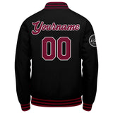 Custom Varsity Jacket Letterman jacket for Men, Women and Youth Crimson Black