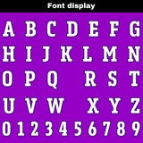 Custom Purple White Reversible Gradient Football Jersey Personalized Football Shirts for Men Women  Printed Team Name Number Logo