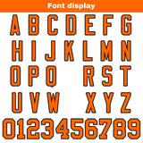 Custom White Orange Reversible Gradient Football Jersey Personalized Football Shirts for Men Women  Printed Team Name Number Logo