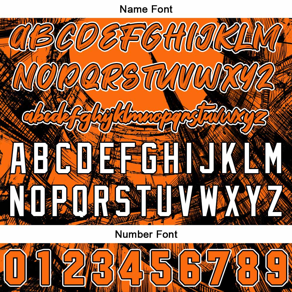 Custom Baseball Uniforms High-Quality for Adult Kids Optimized for Performance Staircase-Orange enthsush