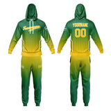 Custom Grass Green Yellow Sweatshirt Hoodie For Men Women Girl Boy Print Your Logo Name Number