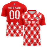 Custom Soccer Jerseys for Men Women Personalized Soccer Uniforms for Adult and Kid Red-White