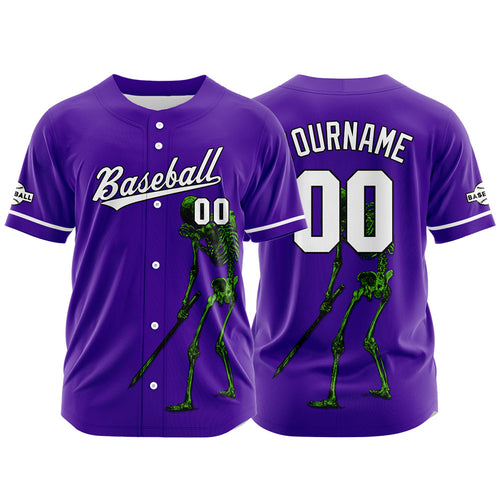 Custom Baseball Jersey Personalized Baseball Shirt for Men Women Kids Youth Teams Stitched and Print Purple enthsush