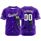 Custom Baseball Jersey Personalized Baseball Shirt for Men Women Kids Youth Teams Stitched and Print Purple