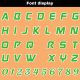 Custom Orange Green Reversible Football Jersey Personalized Gradient Football Shirts for Men Printed Team Name Number Logo