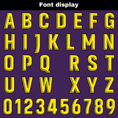 Custom Purple Yellow Basketball Jersey Uniform Suit Printed Your Logo Name Number enthsush