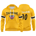 Custom Sweatshirt Hoodie For Man Woman Girl Boy Print Your Logo Name Number Gold enthsush