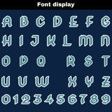 Custom Blue Green Reversible Football Jersey Personalized Gradient Football Shirts for Men Printed Team Name Number Logo