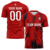 Custom Soccer Jerseys for Men Women Personalized Soccer Uniforms for Adult and Kid Red-Black