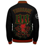 Custom Varsity Jacket Letterman jacket for Men, Women and Youth Red Green