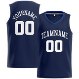 Custom Stitched Basketball Jersey for Men, Women And Kids Navy-White-Royal