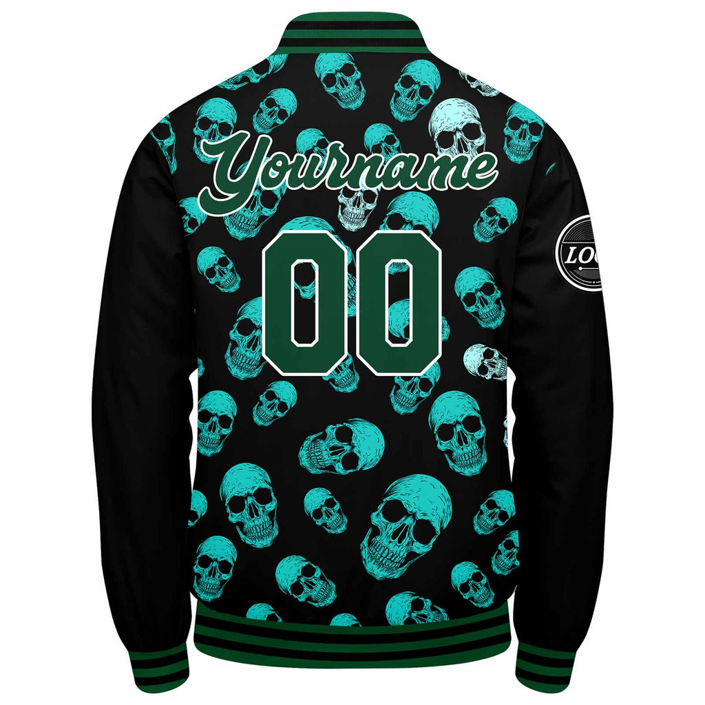 Custom Varsity Jacket Letterman jacket for Men, Women and Youth Dark Green enthsush