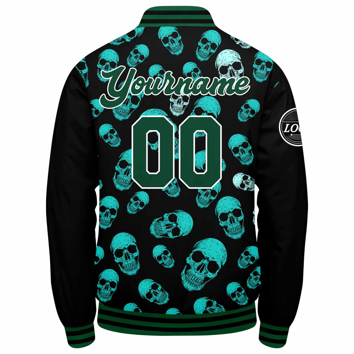 Custom Varsity Jacket Letterman jacket for Men, Women and Youth Dark Green enthsush