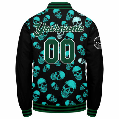 Custom Varsity Jacket Letterman jacket for Men, Women and Youth Dark Green enthsush