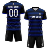 Custom Soccer Jerseys for Men Women Personalized Soccer Uniforms for Adult and Kid Black-Royal