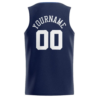 Custom Stitched Basketball Jersey for Men, Women And Kids Navy-White-Royal enthsush