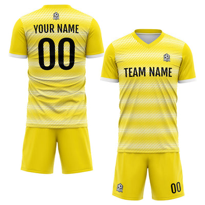 Custom Soccer Jerseys for Men Women Personalized Soccer Uniforms for Adult and Kid Yellow enthsush