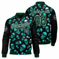 Custom Varsity Jacket Letterman jacket for Men, Women and Youth Dark Green enthsush