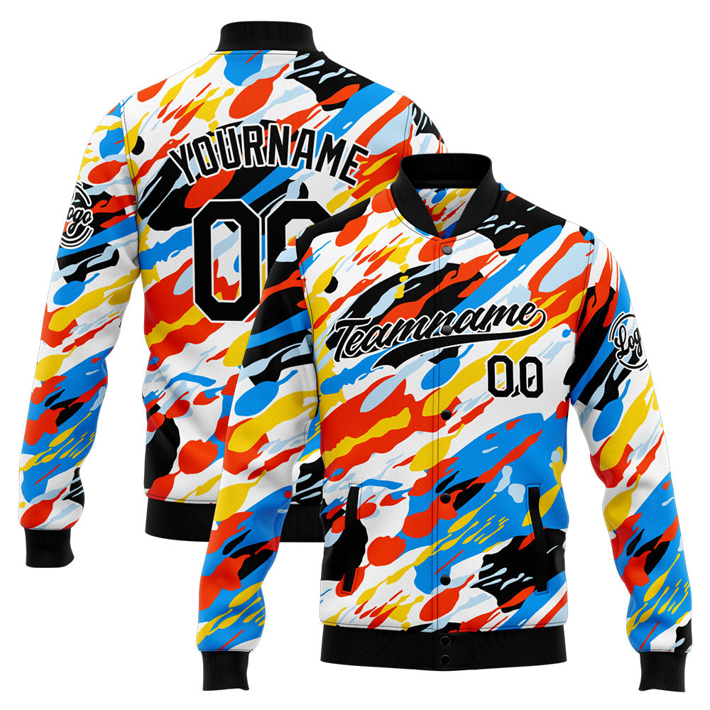 Personalized Custom Men's Jacket Customize Your Team Name, Logo, and Number enthsush