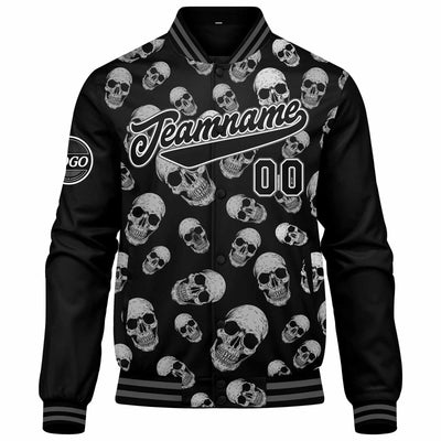 Custom Varsity Jacket Letterman jacket for Men, Women and Youth Grey enthsush
