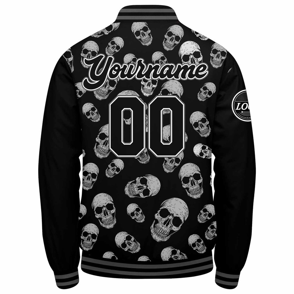 Custom Varsity Jacket Letterman jacket for Men, Women and Youth Grey enthsush