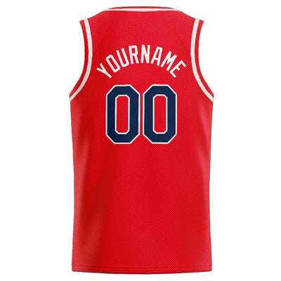 Custom Stitched Basketball Jersey for Men, Women And Kids Red-White-Navy enthsush