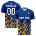 Custom Blue Orange Soccer Jerseys for Men Women Personalized Soccer Uniforms for Adult and Kid enthsush
