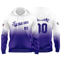 Custom Gradient Hoodie For Man Woman Girl Boy Print Your Logo Name Number Purple enthsush