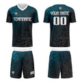 Custom Blue Silver Jerseys for Men Women Personalized Soccer Uniforms for Adult and Kid enthsush