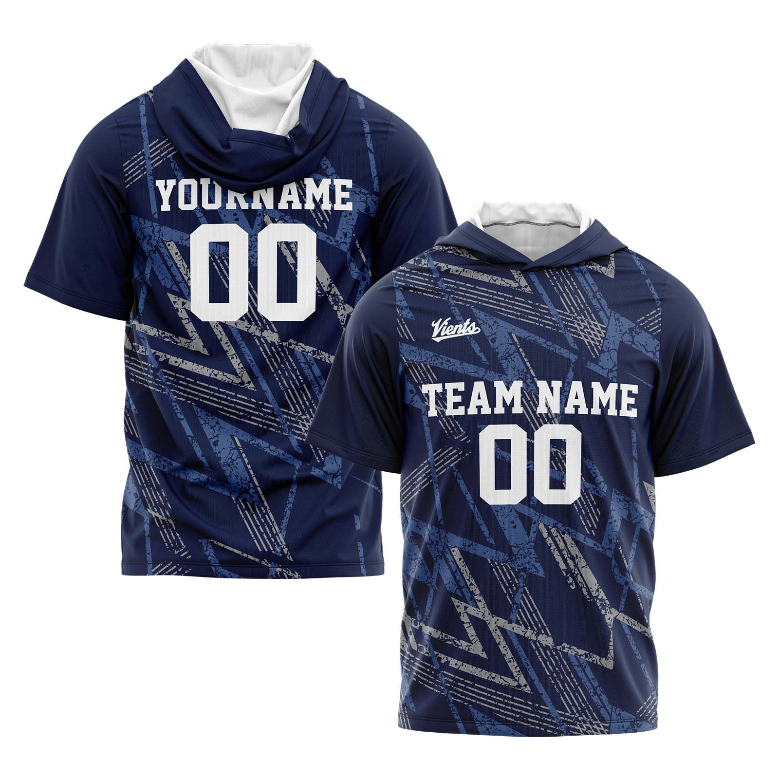 Custom Navy Sleeve Hoodies for Men Women Shirts with Hoods Printed Name Logo enthsush