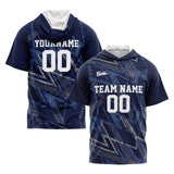Custom Navy Sleeve Hoodies for Men Women Shirts with Hoods Printed Name Logo