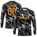 Custom Basketball Soccer Football Shooting Long T-Shirt for Adults and Kids Black enthsush