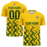 Custom Yellow Green Soccer Jerseys for Men Women Personalized Soccer Uniforms for Adult and Kid