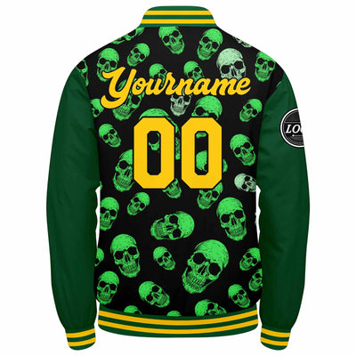 Custom Varsity Jacket Letterman jacket for Men, Women and Youth Green enthsush