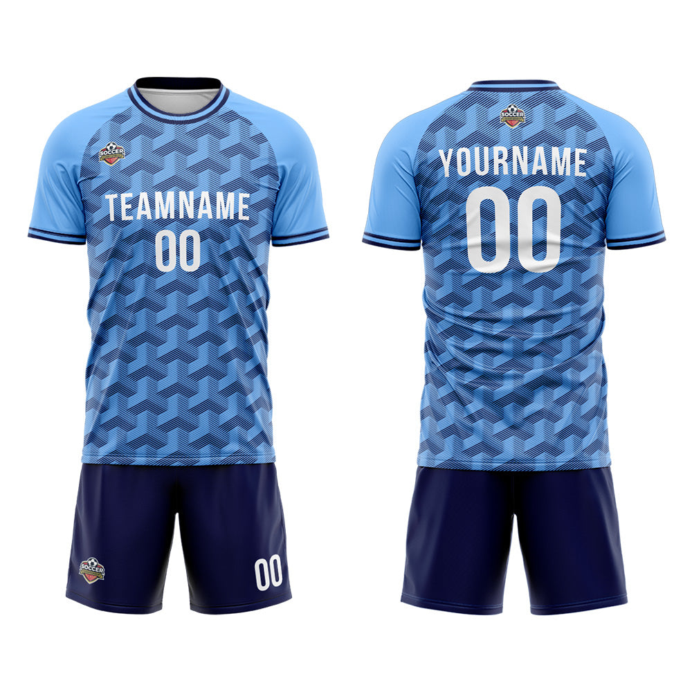 Custom Soccer Jerseys for Men Women Personalized Soccer Uniforms for Adult and Kid Blue-Navy enthsush