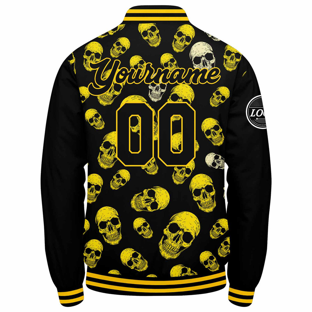 Custom Varsity Jacket Letterman jacket for Men, Women and Youth Yellow enthsush
