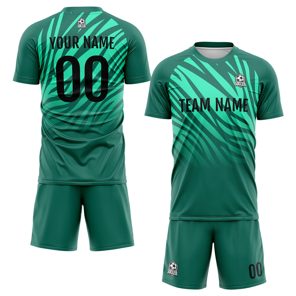 Custom Soccer Jerseys for Men Women Personalized Soccer Uniforms for Adult and Kid Green enthsush