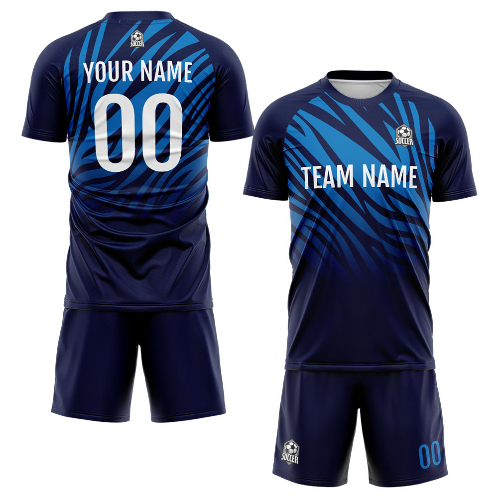 Custom Soccer Jerseys for Men Women Personalized Soccer Uniforms for Adult and Kid Navy&Royal enthsush
