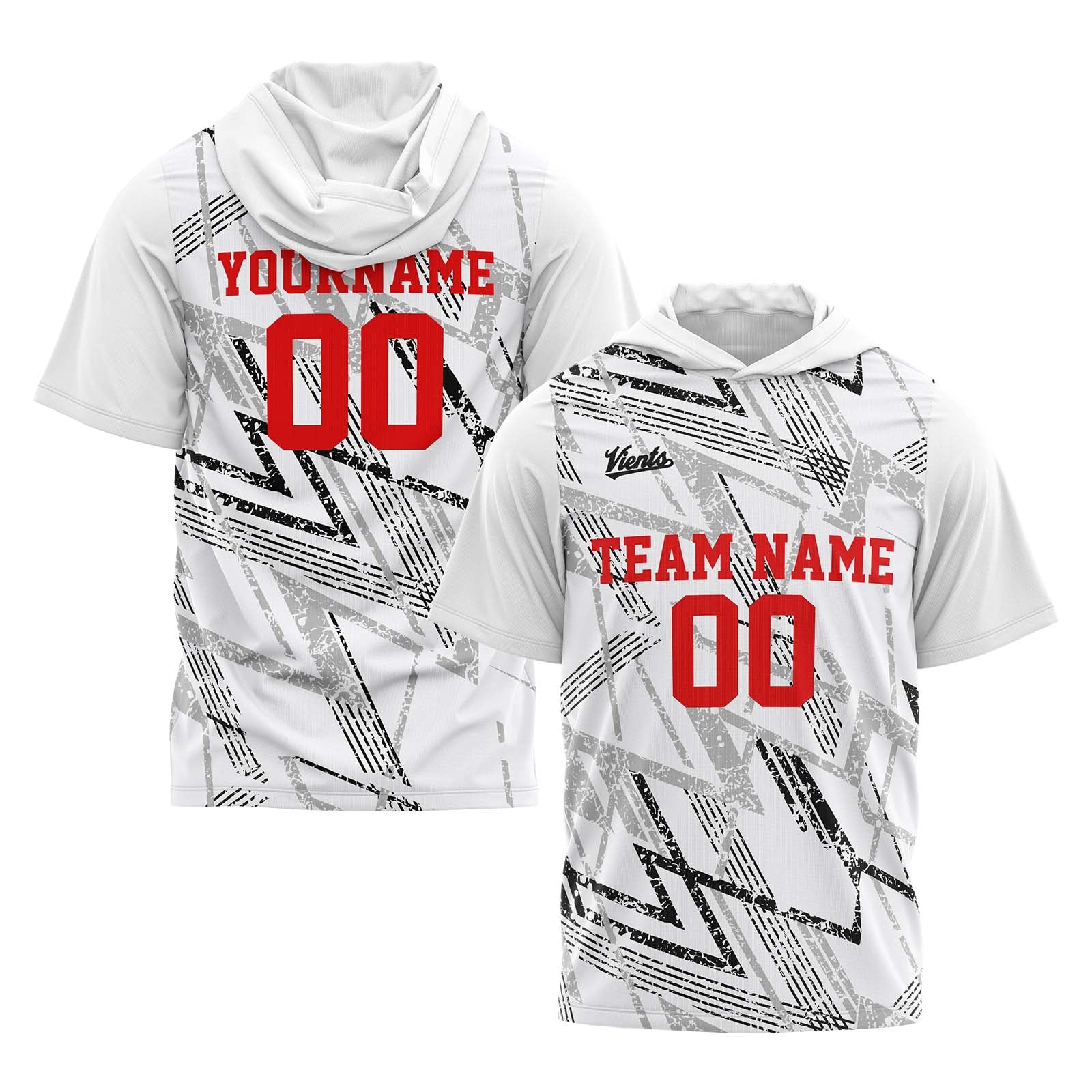 Custom White Sleeve Hoodies for Men Women Shirts with Hoods Printed Name Logo enthsush