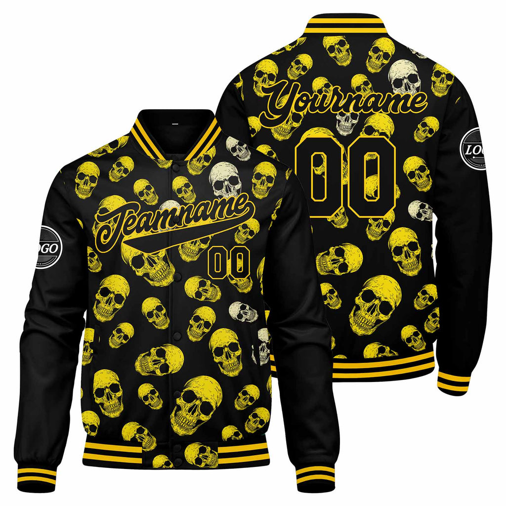 Custom Varsity Jacket Letterman jacket for Men, Women and Youth Yellow enthsush
