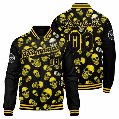 Custom Varsity Jacket Letterman jacket for Men, Women and Youth Yellow enthsush